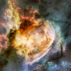 Naklejka na ściany i meble Deep space background. Elements of this image furnished by NASA