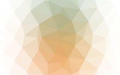 Light Green, Yellow vector abstract mosaic background.