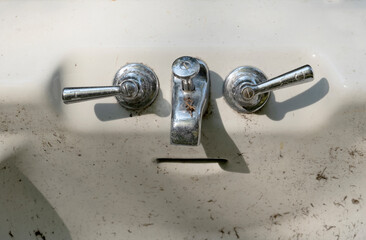 seeing a  face in a  ceramic and chrome bathtub (or everyday object) is a science known as  pareidolia 