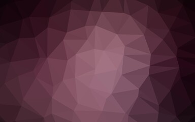 Dark Pink vector polygonal template.