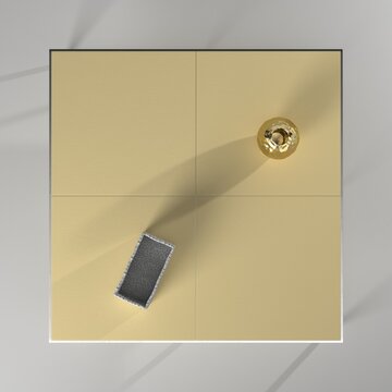 Modelo 3d de mesa de caf&eacute; con decoraciones artisticas