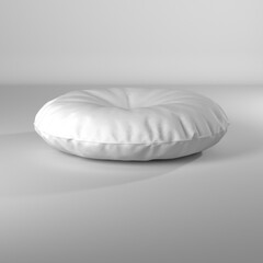 Puff circular ilustración 3d render