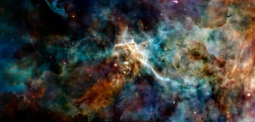 Science fiction wallpaper. Billions of galaxies in the universe. Elements of this image furnished by NASA