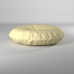 Puff circular ilustración 3d render
