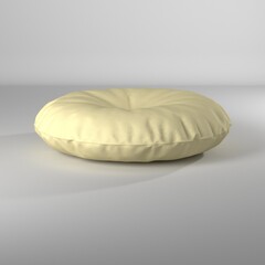 Puff circular ilustración 3d render
