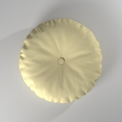 Puff circular ilustración 3d render