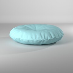 Puff circular ilustración 3d render