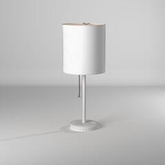 Ilustración 3d de lampara estilo wire-frame