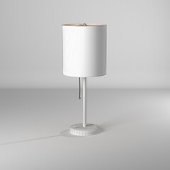 Ilustración 3d de lampara estilo wire-frame