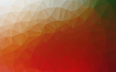 Light Green, Red vector abstract mosaic background.
