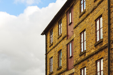 old converted building against the sky 
