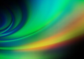 Dark Blue, Green vector abstract blurred background.