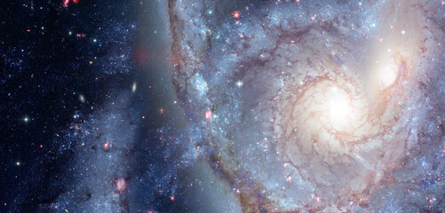 Spiral Galaxy. Elements of this image furnished by NASA