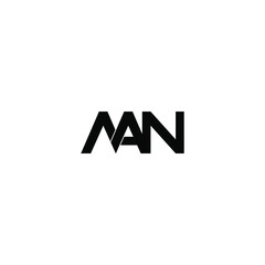 man letter original monogram logo design