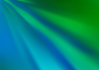 Light Blue, Green vector glossy bokeh pattern.
