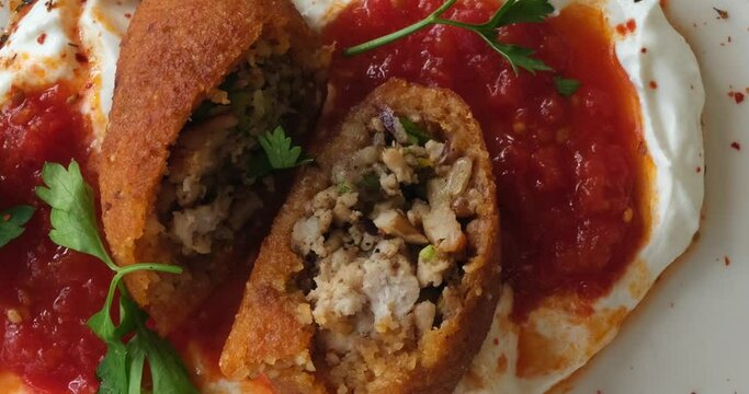 Kibbeh - Traditional middle eastern food