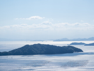 広島県呉方面から望む瀬戸内海