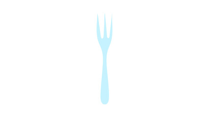 Fork - a silverware utensil for eating flat vector icon for food apps and websites