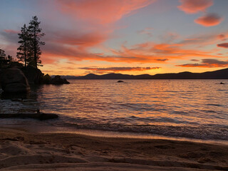 Lake Tahoe sunset 