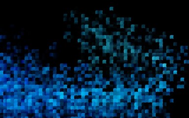 Dark BLUE vector pattern in square style.