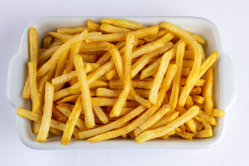 french fries with ketchup