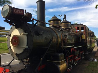 Naklejka premium 19th century train style