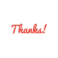 Thank You Word Illustration  / Lettering / Sign /To print /For web/app / Design