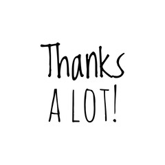 Thank You Word Illustration  / Lettering / Sign /To print /For web/app / Design