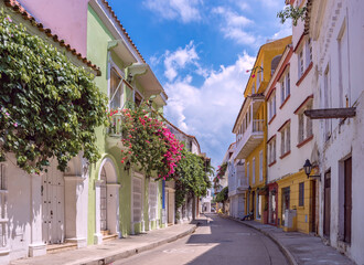 street in the old historical walled town