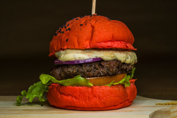 Hamburguer cheese american tasty meal