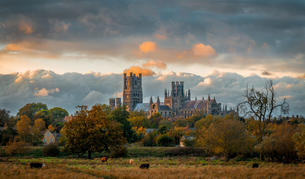 Sunset skyline Ely 23/10/2020
