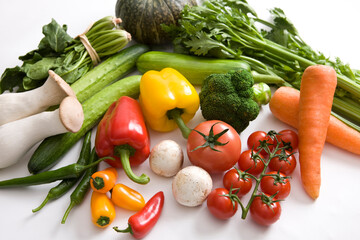 various fresh vegetables