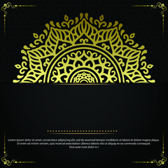 Mandala template with elegant, classic elements. Great for invitation, flyer, menu, brochure, background Premium Vector
