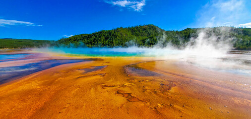 The grand prismatic geyser.