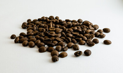 coffee beans on white background