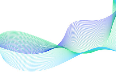 Abstract colorful wave element for design. Stylized line art background.Vector illustration.