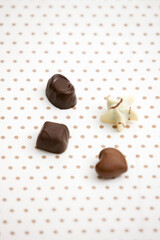 various shape of chocolates