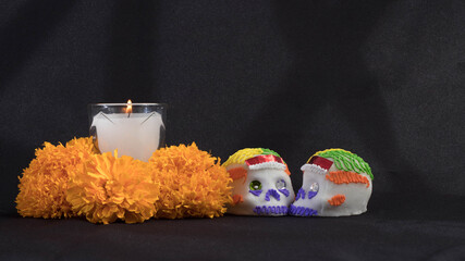 Elementos de una ofrenda del día de muertos