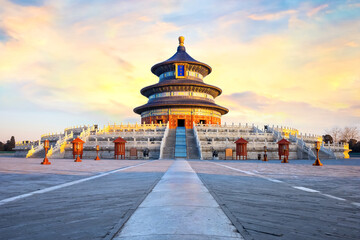 The Temple of Heaven in Beijing, China - obrazy, fototapety, plakaty
