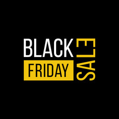 black friday sale vector banner or poster