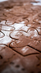 Gingerbread man unbaked - raw