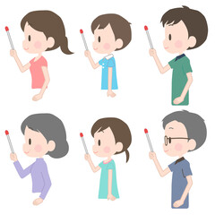 家族　三世代　ポインター　セット