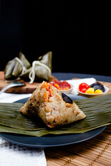 Traditional Chinese Rice Dumpling, made from sticky rice. Ba Jang food.