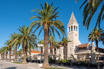 Fototapeta na wymiar Beautiful summer view of Trogir old town in Croatia