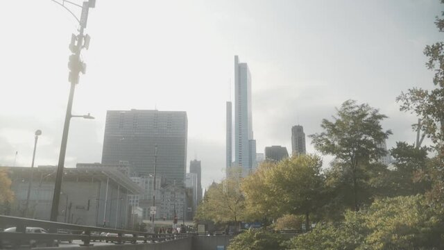 View of Downtown Chicago on a sunny day