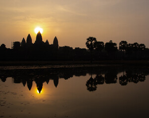 Angkor Wat Sunrise Silhouette, Siem Reap