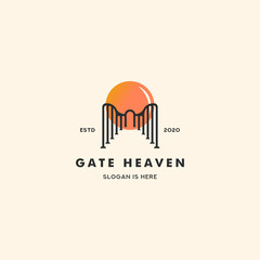 Gate Retro Vintage Logo Minimalist Label