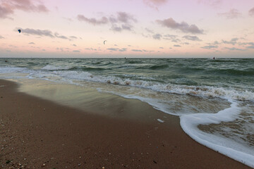 sunset at the beach