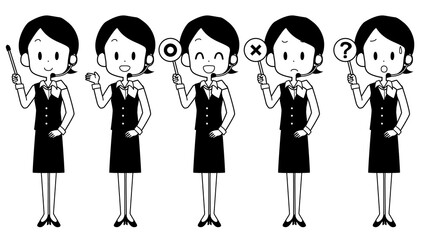 オペレーター　ポインター　サイン　セット