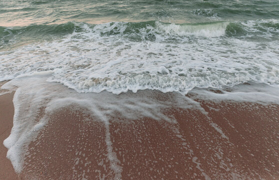 waves on the beach